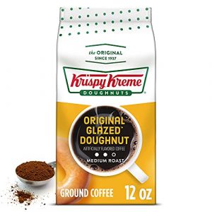 Krispy Kreme Original Glazed Doughnut, Ground Coffee, Flavored Medium Roast, Bagged 12 oz