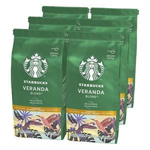 STARBUCKS Veranda Blend Blonde Roast Ground Coffee, 200 g (Pack of 6)